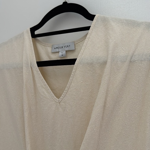 Amour Vert White Silk Dress - Picture 2 of 6